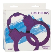 Фиолетовые силиконовые наручники Stretchy Cuffs Purple - фото, цены