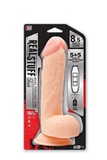 Телесный USB-вибратор Realstuff 8.5inch - 22 см. - фото, цены