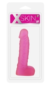 Розовый фаллоимитатор Xskin 7 Pvc Dong Transparent Pink - 18 см. - фото, цены