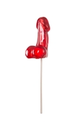 Красный леденец в форме фаллоса со вкусом виски - фото, цены