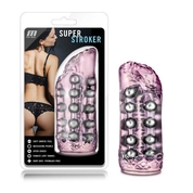 Розовый мастурбатор-вагина со стимулирующими бусинами Super Stroker - фото, цены