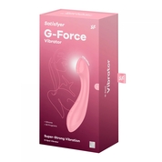 Розовый вибромассажер G-Force - 19 см. - фото, цены