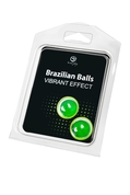 Набор из 2 шариков с массажным маслом Brazilian Balls с эффектом вибрации - фото, цены