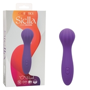 Фиолетовый вибромассажер Stella Liquid Silicone “o” Wand - 17,75 см. - фото, цены
