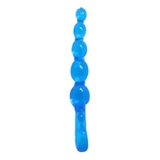 Голубой анальный стимулятор-цепочка - 22 см. - фото, цены