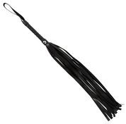 Черная плеть Mini Flogger - 56 см. - фото, цены