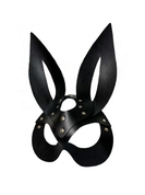 Черная кожаная маска зайки Miss Bunny - фото, цены