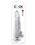 Прозрачный фаллоимитатор с мошонкой на присоске 10’’ Cock with Balls - 27,9 см. - фото, цены