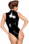 Боди с длинной молнией Pvc body with deep cut shoulder line and long metal 3-way zipper - фото, цены