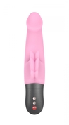 Розовый вибратор Wicked Wings с клиторальными крылышками - 19,8 см. - фото, цены