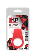 Красное эрекционное кольцо Lit-up Silicone Stimu Ring 4 - фото, цены