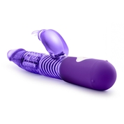 Фиолетовый вибратор с клиторальной стимуляцией Luxe Rabbit 2 - 26 см. - фото, цены