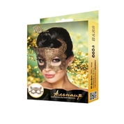 Золотистая карнавальная маска Альнаир - фото, цены