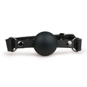 Черный силиконовый кляп-шар Easytoys Ball Gag With Large Silicone Ball - фото, цены