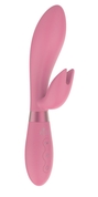 Розовый вибратор-кролик Indeep Malena - 21,5 см. - фото, цены