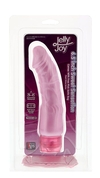 Розовый вибратор реалистичной формы Jelly Joy Sweet Sensations - 16,5 см. - фото, цены