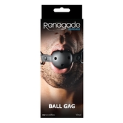 Чёрный кляп-шар с отверстиями для воздуха Renegade Bondage Ball Gag - фото, цены