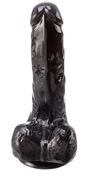 Черный реалистичный фаллоимитатор - 18 см. - фото, цены