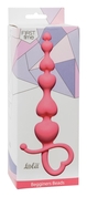 Розовая анальная цепочка Begginers Beads - 18 см. - фото, цены