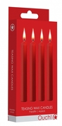 Набор из 4 красных восковых свечей Teasing Wax Candles - фото, цены