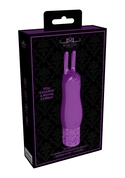 Фиолетовая перезаряжаемая вибпоруля Elegance - 11,8 см. - фото, цены