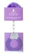 Фиолетовые пушистые наручники Ouch! Purple - фото, цены