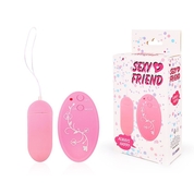 Розовое виброяйцо Sexy Friend с 10 режимами вибрации - фото, цены