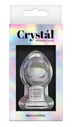 Стеклянная анальная пробка Crystal Small - 6,2 см. - фото, цены