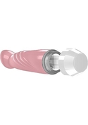 Розовый вибратор Livvy со скошенной головкой - 15,5 см. - фото, цены