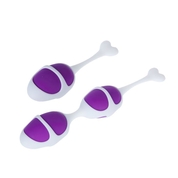 Фиолетовые вагинальные шарики из силикона: 2+1 - фото, цены