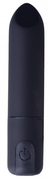 Черная гладкая коническая вибропуля - 8,5 см. - фото, цены