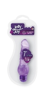 Фиолетовый гелевый вибратор Jelly Joy 7inch 10 Rhythms Purple - 17,5 см. - фото, цены