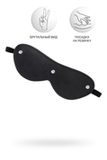 Черная кожаная маска Anonymo с мягким подкладом - фото, цены