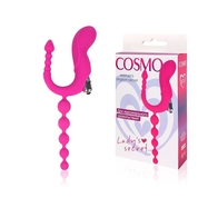 Розовый универсальный вибромассажер Cosmo - фото, цены