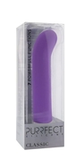 Фиолетовый вибратор Purrfect Silicone Classic G-spot Purple - 17,5 см. - фото, цены