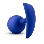 Синяя анальная пробка для ношения Performance Wearable Vibro Plug - 8,4 см. - фото, цены