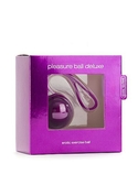 Фиолетовый вагинальный шарик Pleasure Ball Deluxe - фото, цены