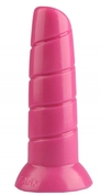 Розовая винтообразная анальная втулка - 19,5 см. - фото, цены