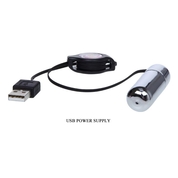 Серебристая вибропуля, работающая от USB-порта - фото, цены