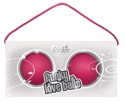 Веселые розовые вагинальные шарики Funky love balls - фото, цены