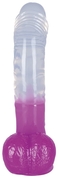 Прозрачно-фиолетовый гелевый фаллоимитатор Ready Mate - 19 см. - фото, цены