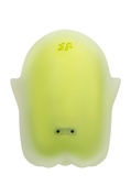Желтый люминесцентный вакуум-волновой стимулятор клитора Glowing Ghost - фото, цены