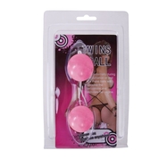 Розовые глянцевые вагинальные шарики - фото, цены