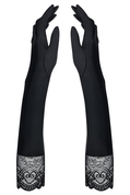 Длинные перчатки Miamor с кружевной оторочкой - фото, цены