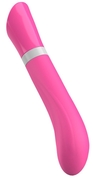 Розовый G-стимулятор с вибрацией Bgood Deluxe Curve - 19,3 см. - фото, цены