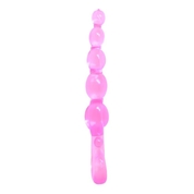 Розовый анальный стимулятор-цепочка - 22 см. - фото, цены