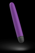 Фиолетовый классический вибратор Bgood Classic - 18 см. - фото, цены