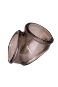 Дымчатое эрекционное кольцо с фиксацией мошонки - фото, цены