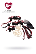 Черно-красный бондажный набор Bow-tie - фото, цены