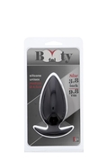 Чёрная анальная пробка Bootyful Anal Plug Medium Black - 9,8 см. - фото, цены